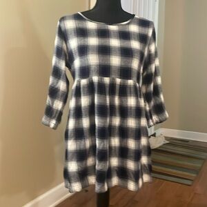 Adorable Soft Plaid Tunic